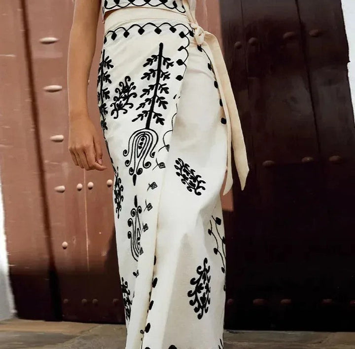 YASMINE | TWO-PIECE SET WITH PRINT