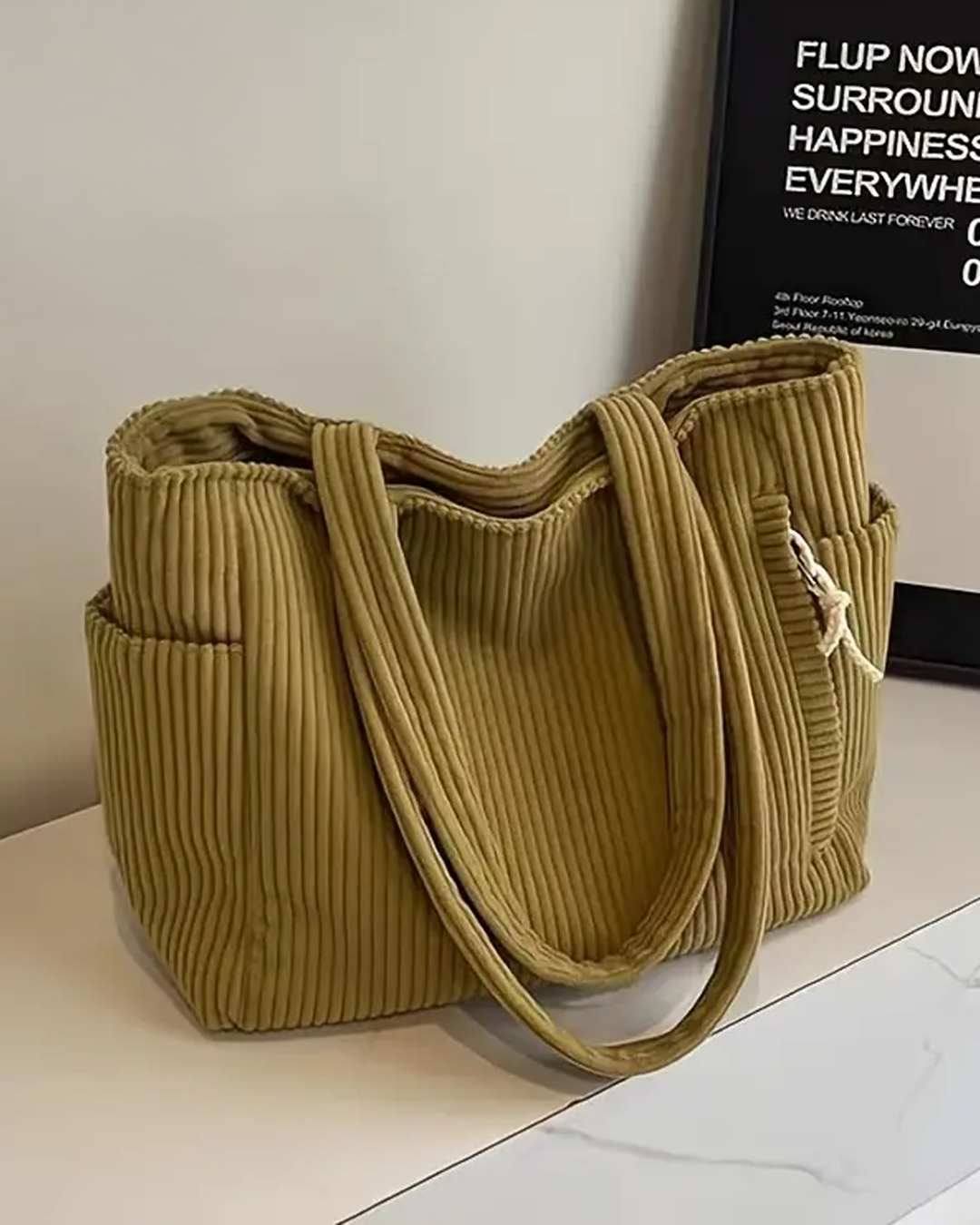 EVIN | CORDUROY STYLE CARRIER BAG