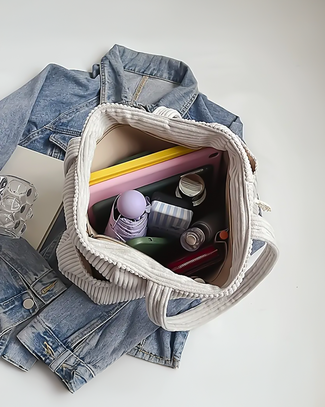 EVIN | CORDUROY STYLE CARRIER BAG