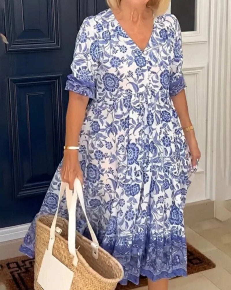 LIA | ELEGANT AND AIRY FLORAL DRESS