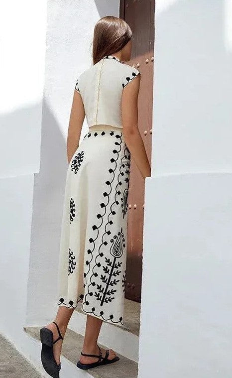 YASMINE | TWO-PIECE SET WITH PRINT